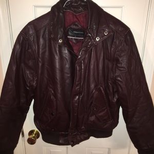 Members Only vintage genuine leather jacket.